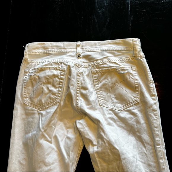 Vintage GAP Size 8 White Wide Leg Mom Jean Flared Jean Denim Street Destroyed - Picture 14 of 14